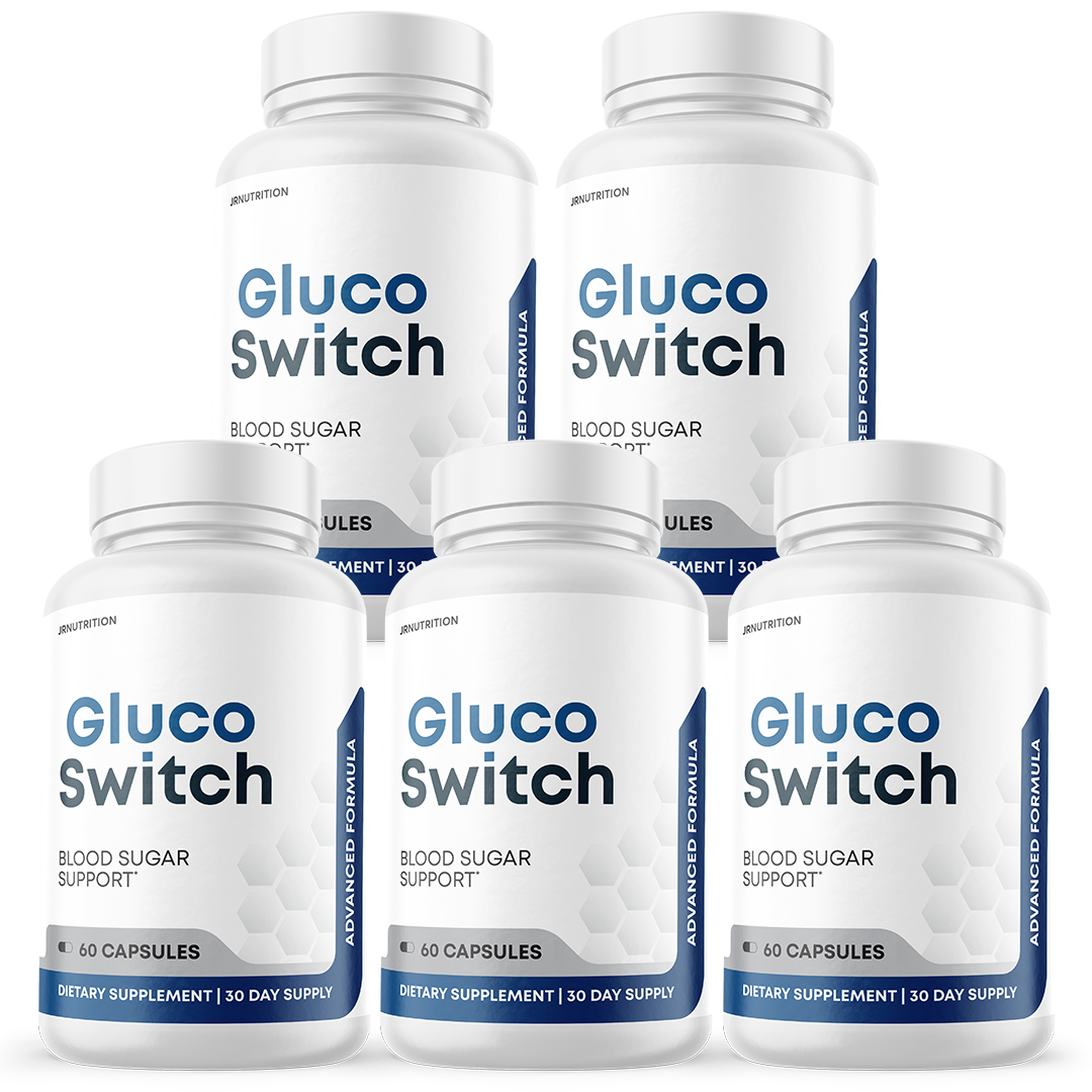 Gluco Switch - Blood Sugar Support Dietary Supplement 60 Capsules (5 Pack)